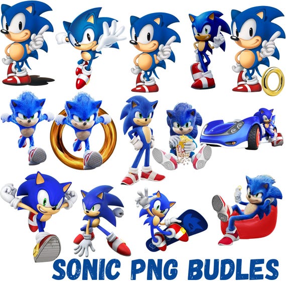 Sonic Png Bundle, High Quality, Sonic Clipart Png, Sonic Silhouette, Sonic Birthday, Sonic print, Baby shirt Diy, Sonic Print Kids Shirt Png