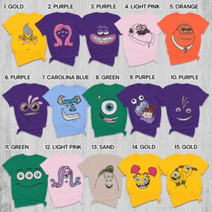 Monsters Incs Costume Shirt, Monsters Incs Family Halloween Shirt, Monsters University, Mike Wazowski Boo Sully Shirt, Halloween Party