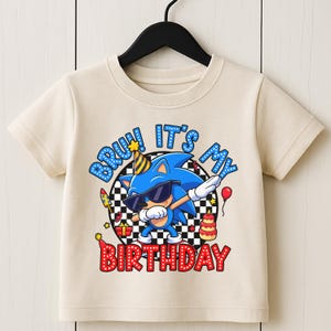 Sonic Birthday Shirt | Custom Sonic Shirt | Sonic Family Shirts | Birthday Party Shirt | Sonic Birthday Tees | Sonic Family Matching Shirts