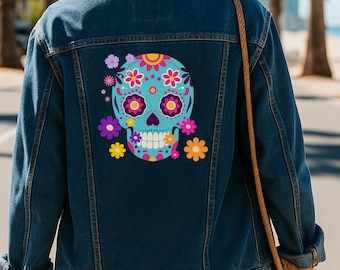 刺繍デニムジャケット：大胆で型破りなストリートウェア - Etsy 日本