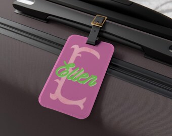 Personalized Acrylic Luggage Tag: Custom Monogram Travel Accessory