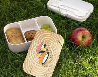 Sushi Bento Box, Cute Meal Prep Lunch Container, Eco-Friendly Gift