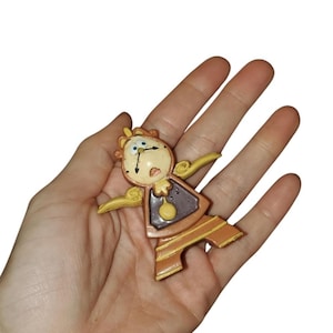 Beauty And The beast vintage pvc cogsworth figure