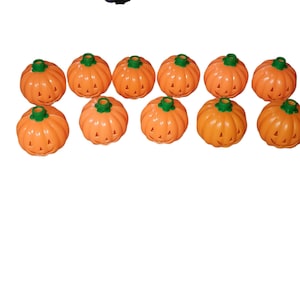Vintage plastic pumpkin mini light covers