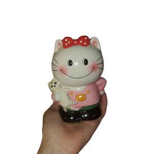 Kitschy kitty vintage money bank