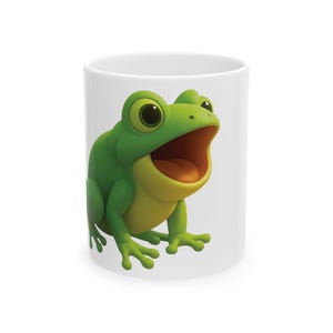Cute Frog Ceramic Mug - Perfect Gift for Coffee & Animal Lovers