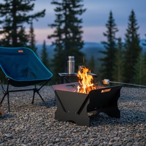 Flat Pack Fire Pit DXF | Slot-Together Portable Metal DIY Plans