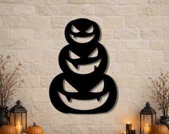 Stacked Jack O Lantern SVG, Halloween Laser Cut File, Fall Decor (Digital Download)
