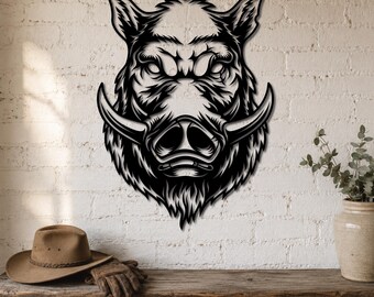 Wild Boar DXF SVG Cut File, Laser CNC Plasma Design