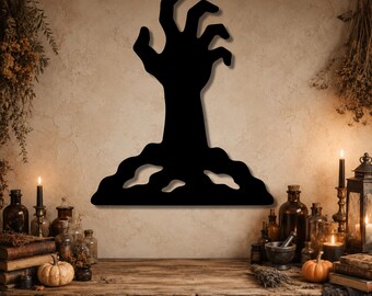 Undead Hand Zombie SVG, Scalable DXF Vector File for Laser, CNC, and Plasma Cutting