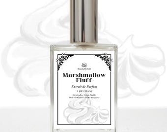 Marshmallow Fluff Perfume & Whipped Body Butter. Marshmallow Cream, Warm Vanilla. Foodie Gourmand Extrait de Parfum Fragrance Handmade