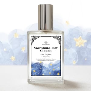 Boardwalk Marshmallow Clouds inspired Marshmallow Cloud perfume Fragrance Vanilla whipped cream, Marshmallow, Meringue, Magnolia, Sandalwood