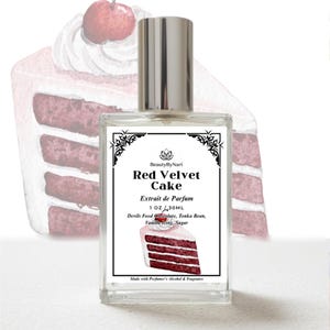 Red Velvet Cake Perfume & Whipped Body Butter. Devils Food Chocolate, Tonka Bean, Vanilla Icing, Sugar. Foodie Gourmand Fragrance Parfum