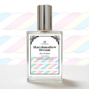 Marshmallow Dream Extrait de Parfum strong fragrance perfume Warm Marshmallow cream, Sugar, Musk