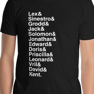 Legion of Doom - Secret Identities - Unisex Basic Softstyle T-Shirt | Gildan 64000