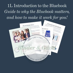 1L Bluebook 22d Edition Introduction and &quot;Tabbing&quot; Guide