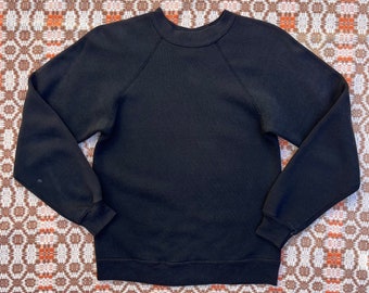 1980s Black Hanes XS Sweatshirt