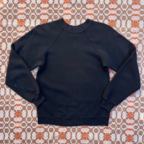 1980s Black Hanes XS Sweatshirt