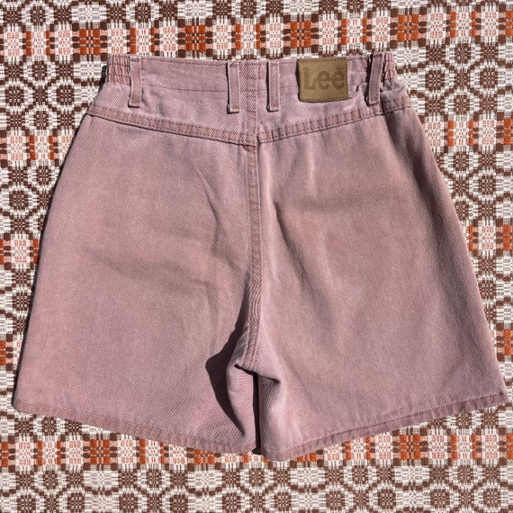 90s Pink Lee Denim Mom Shorts - image 5