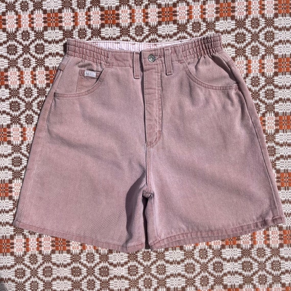 90s Pink Lee Denim Mom Shorts - image 1