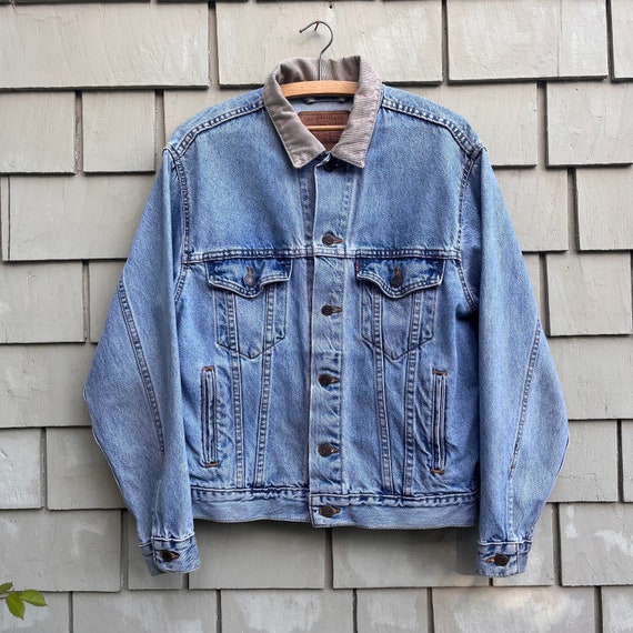 90s Levi’s Jean Jacket Corduroy Collar Small