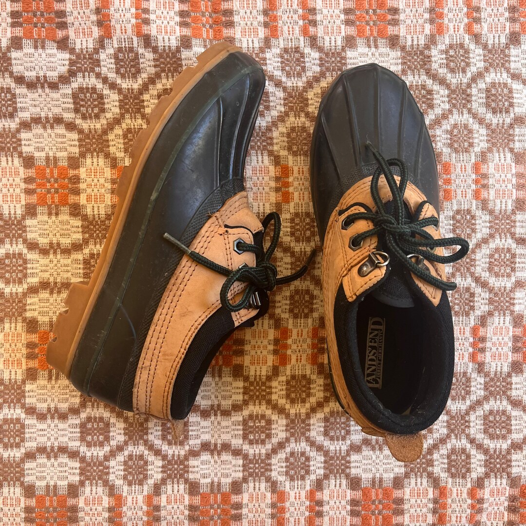 90s/y2k Lands End Rain/snow Shoe Bean Boot Etsy