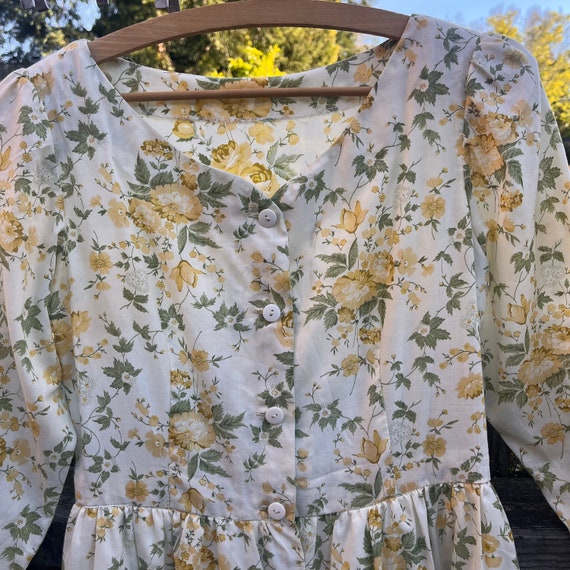 90s Handmade Laura Ashley Inspired Floral Dress - image 6