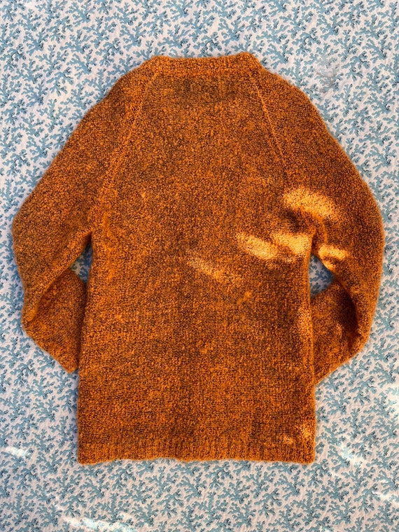 1950s Orange Mohair Cardigan - image 4