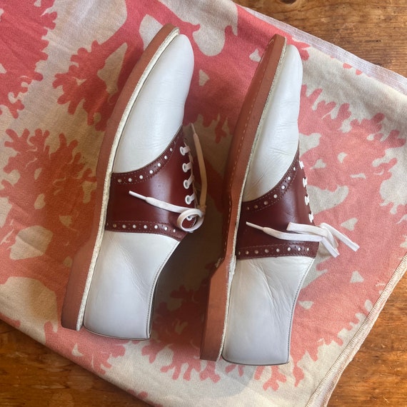 1940s Spalding Brown Saddle Shoes - image 3