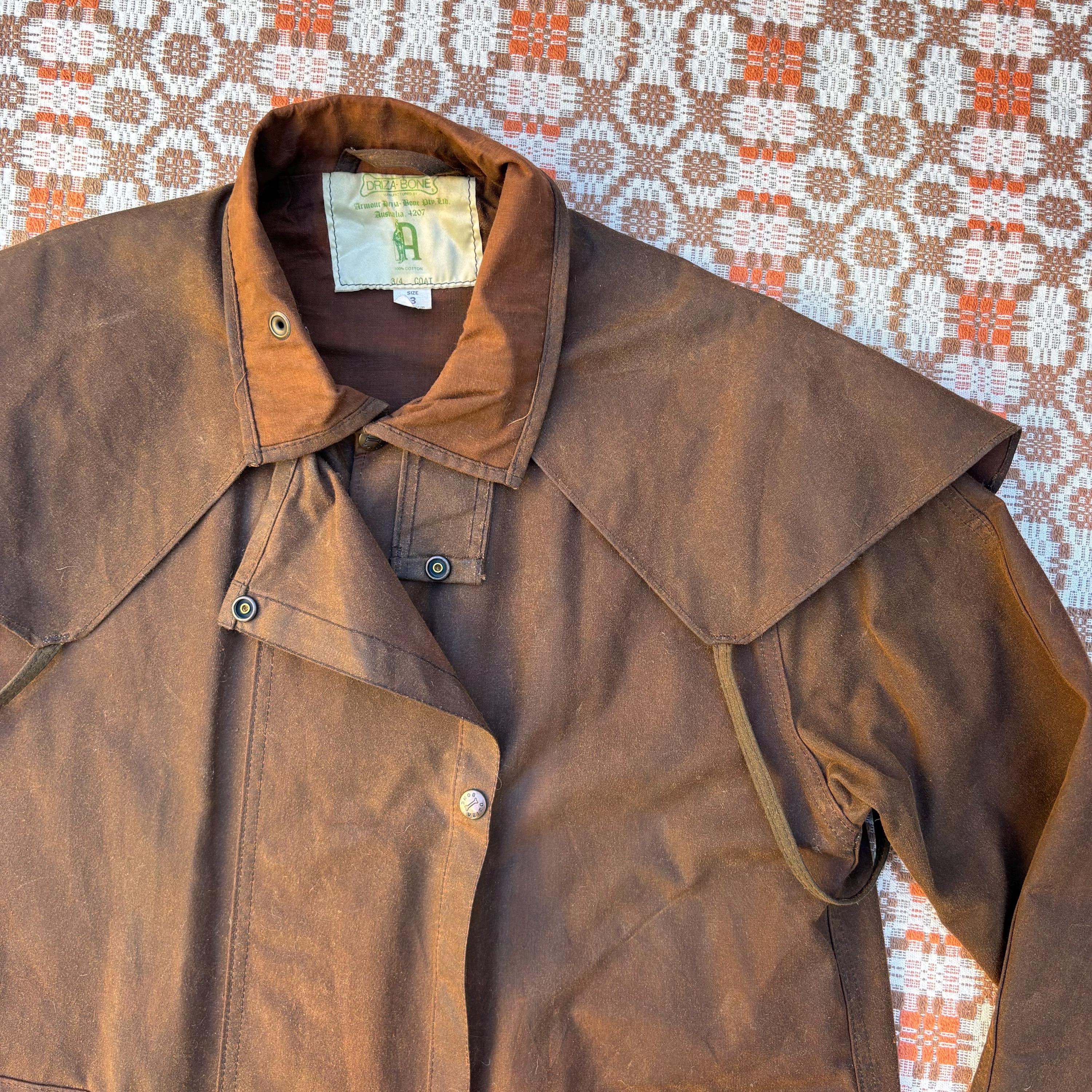 Vintage Australian Outback Oilskin 3/4 Jacket Driza-bone Medium - Etsy