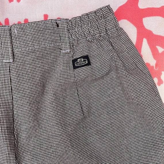 90s Lee Casuals Black & White Houndstooth Bermuda… - image 5