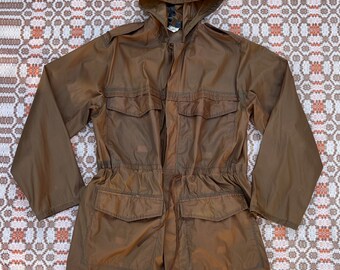 1970s Brown Long/Short Rain Jacket