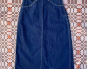 70s Denim Cowgirl Skirt