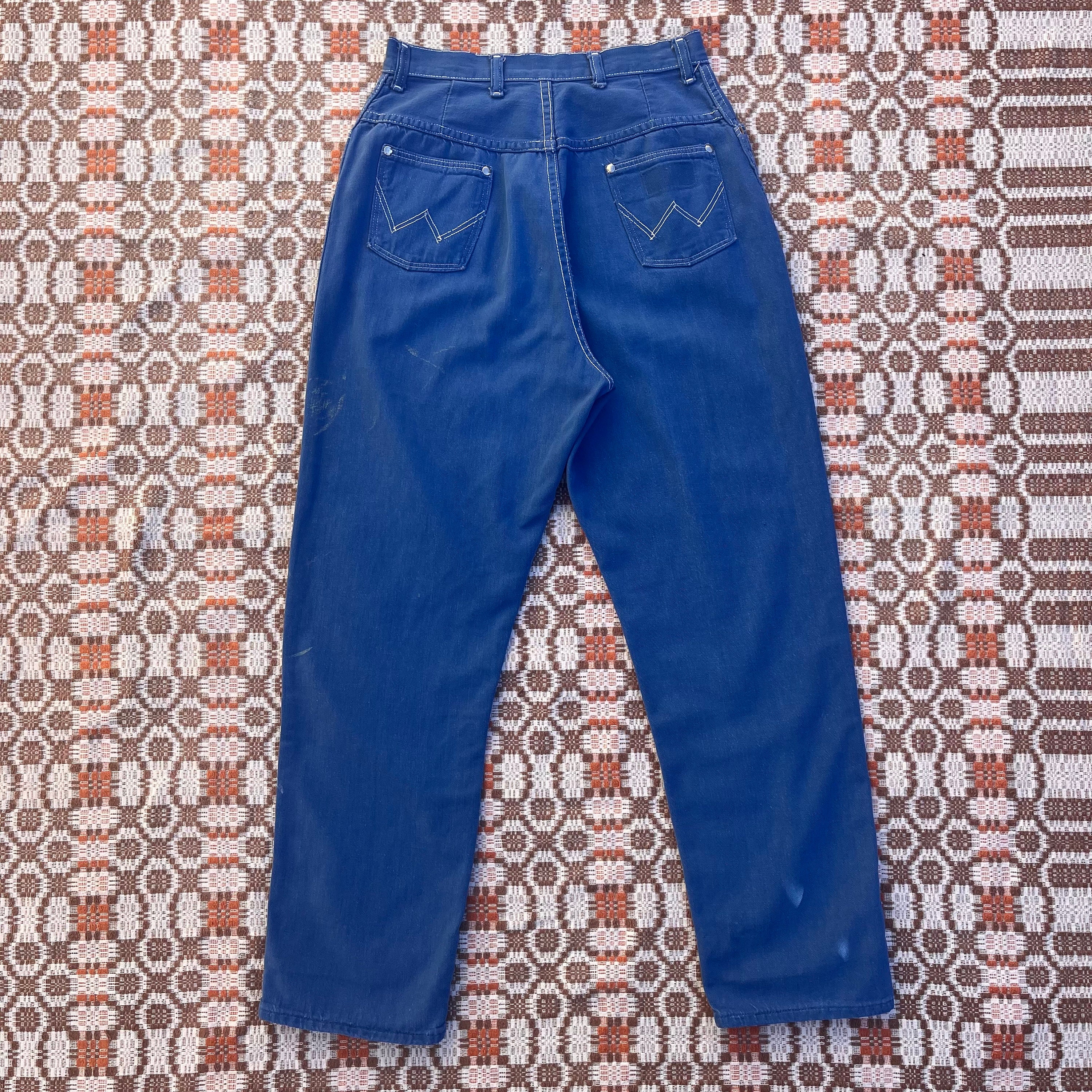 パンツ 50s 60s BLUE BELL Whipcord Pants VINTAGE Vintage 50's Wrangler Blue Bell Carpenter Pants – American Rag Cie