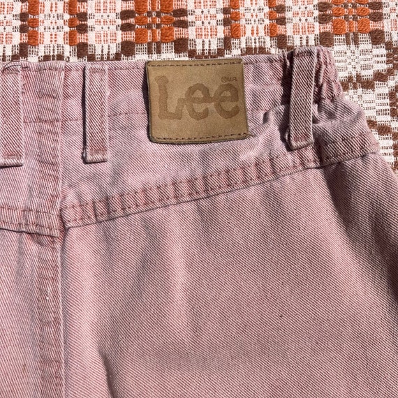 90s Pink Lee Denim Mom Shorts - image 6