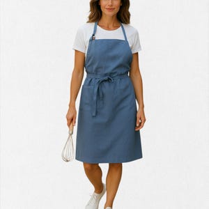 Apron, Cotton Teacher Apron With Pockets, Cooking Apron Women, Garden Apron For Women, Pinafore Apron Cotton, Mother&#39;s Day Gift