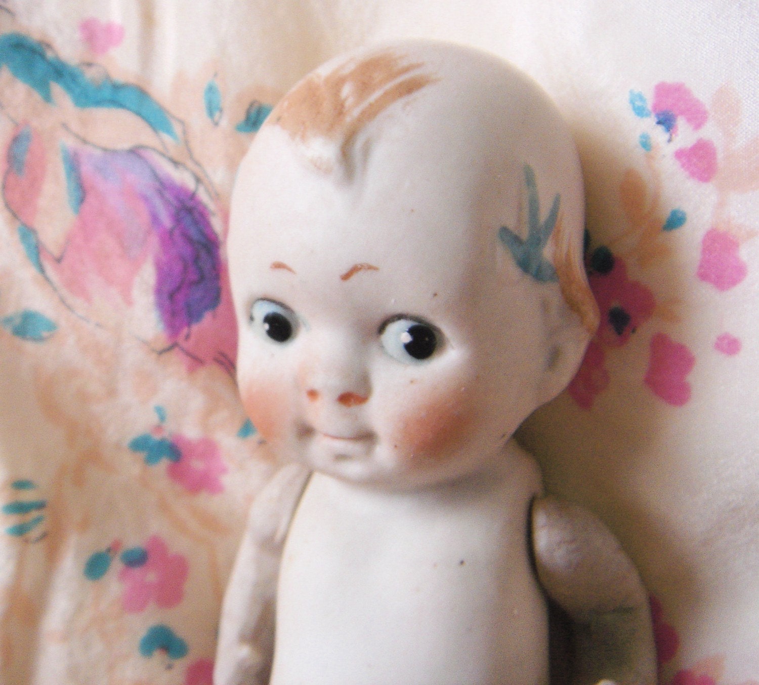 Antique Bisque Kewpie Doll With Bows Etsy