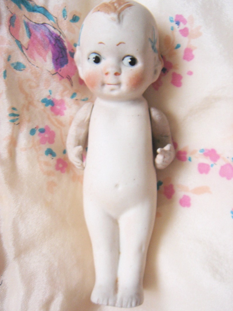 Antique Bisque Kewpie Doll With Bows Etsy