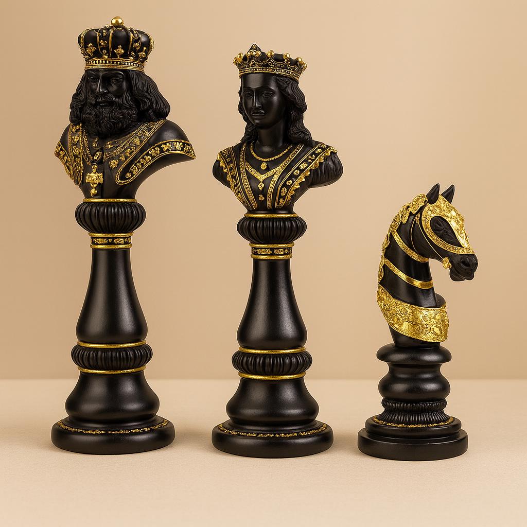 高級チェスの駒 – 彫像 – 装飾彫刻 – 室内装飾 – 装飾品 – ユニークな