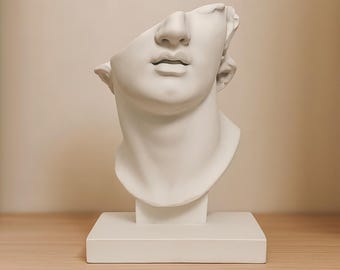 モダンな樹脂製ヘッドバスト像 - 室内装飾用の彫刻、アート愛好家へのギフト - デスクオーナメント - ギリシャ神話 - 抽象芸術 - ファームハウス装飾
