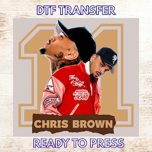 Chris Brown Stadium Tour Ready to Press, Breezy Bowl DTF Transfer, Chris Brown Signature Iron-On Decal for Shirt,  Breezy Bowl XX Tour