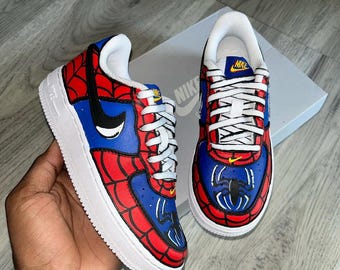 スパイダーマン ナイキ エア フォース 1 - Etsy 日本