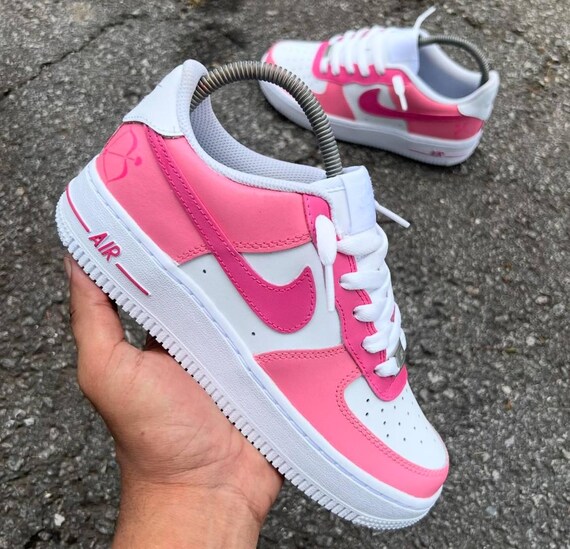 Nike Air Force Custom Baby Pink Pastel Sneakers Canada