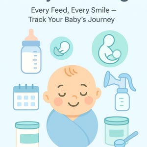 Baby Feed Log Printable | Newborn Feeding Tracker | Breastfeeding & Bottle Log | Baby Schedule PDF | Digital Baby Tracker