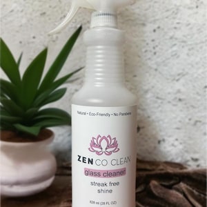 Detergente per vetri, ecologico, naturale, senza aloni, spray detergente senza ammoniaca, set di prodotti per la pulizia, senza coloranti, Zen Co Clean Home Household
