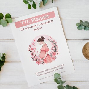 Trying to Conceive Journal – IVF with Donor Tracker | Printable TTC Planner PDF | Ovulation, Cycle, and Pregnancy Prep | Digital Download