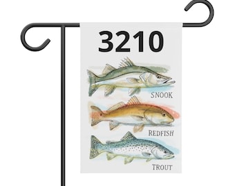 House number flag - Snook Life / Coastal Fish Garden Banner | Snook Redfish Trout