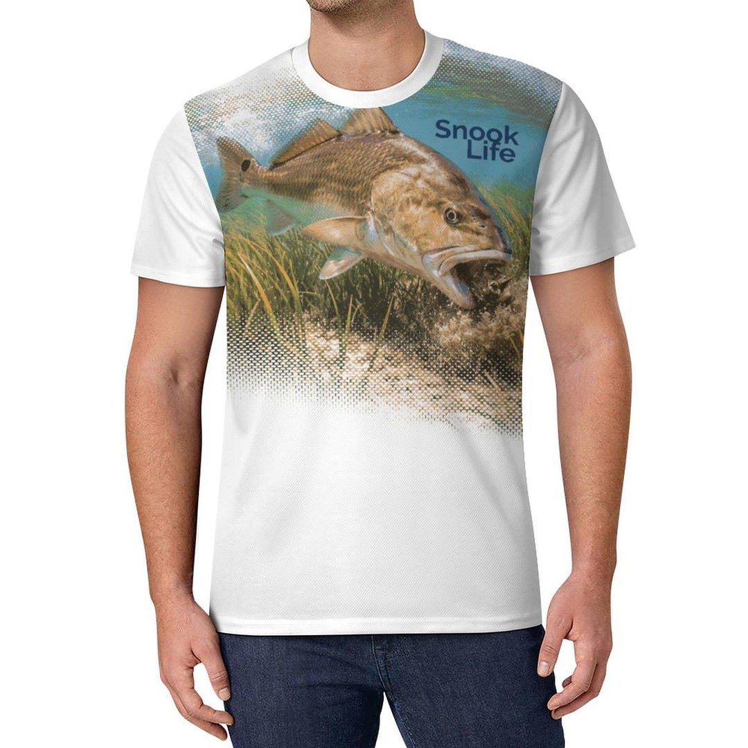 Snook Life™ - Redfish - Ice Silk Cooling Short Sleeve Men’s Shirt - Etsy