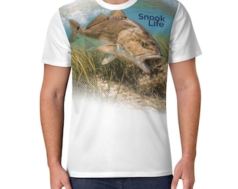 Snook Life™ - Redfish - Ice Silk Cooling Short Sleeve Men’s Shirt