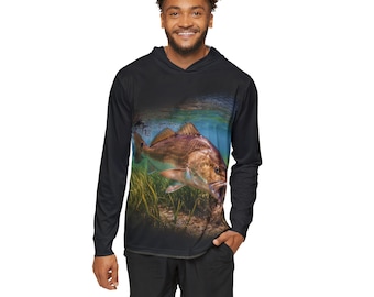 Snook Life® - Redfish F/B Underwater Hoodie | Fishing Scene Sports Warmup